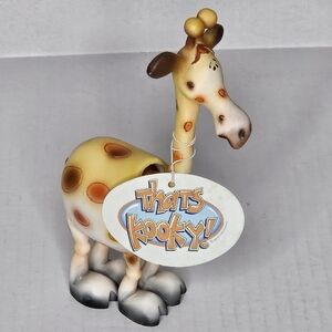 That's Kooky Vintage Resin Whimsical Giraffe Bobblehead Figurine 6 Inches Tall